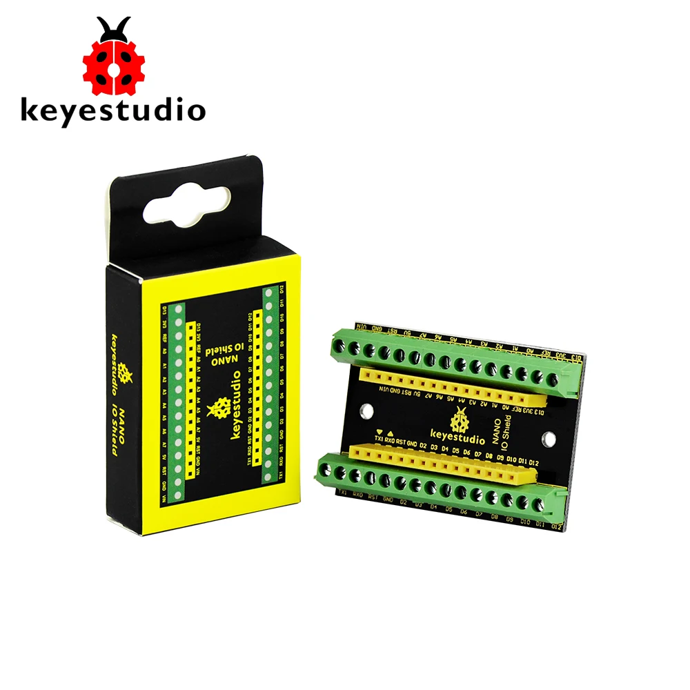 Keyestudio NANO IO Shield Denetleyici Terminal Adaptörü genişletme kartı Arduino Nano için Görüntü 0