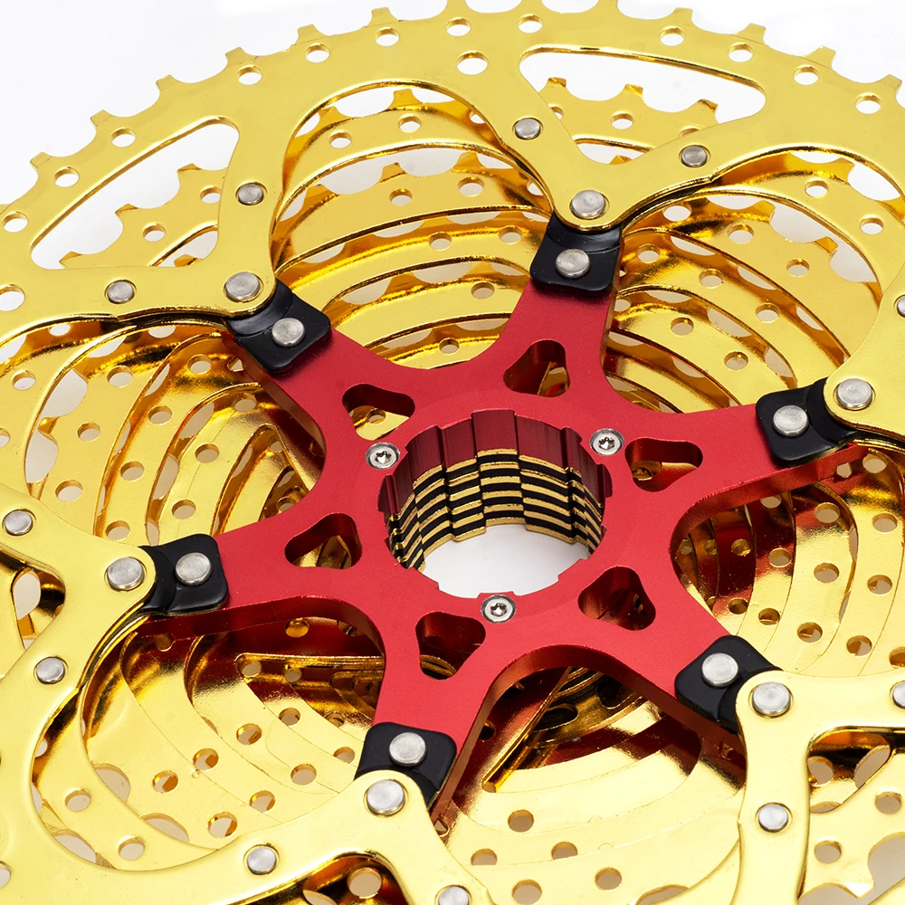 SWTXO MTB Kaset 9/10/11 Hız 11-32/36/40/42/50T Bisiklet Freewheel Altın Dağ Bisikleti Volan Dişli k7 9v 10v 11v Görüntü 5