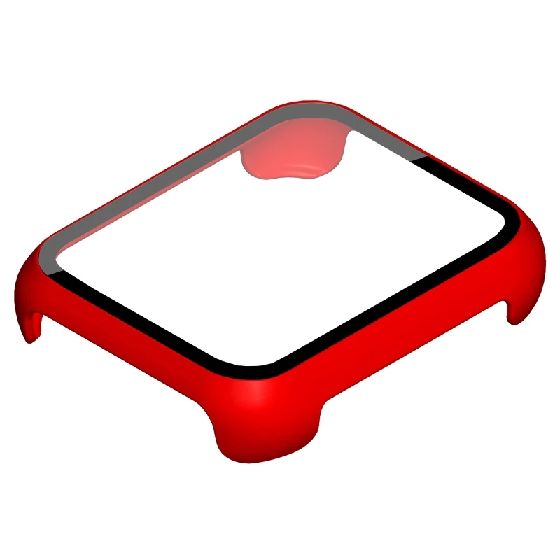 Temperli Cam Tek parça Kabuk Ekran Koruyucu Kılıf İzle Tampon Kapak koruyucu film için Oppo İzle 2 42 / 46mm Smartwatch Görüntü 5