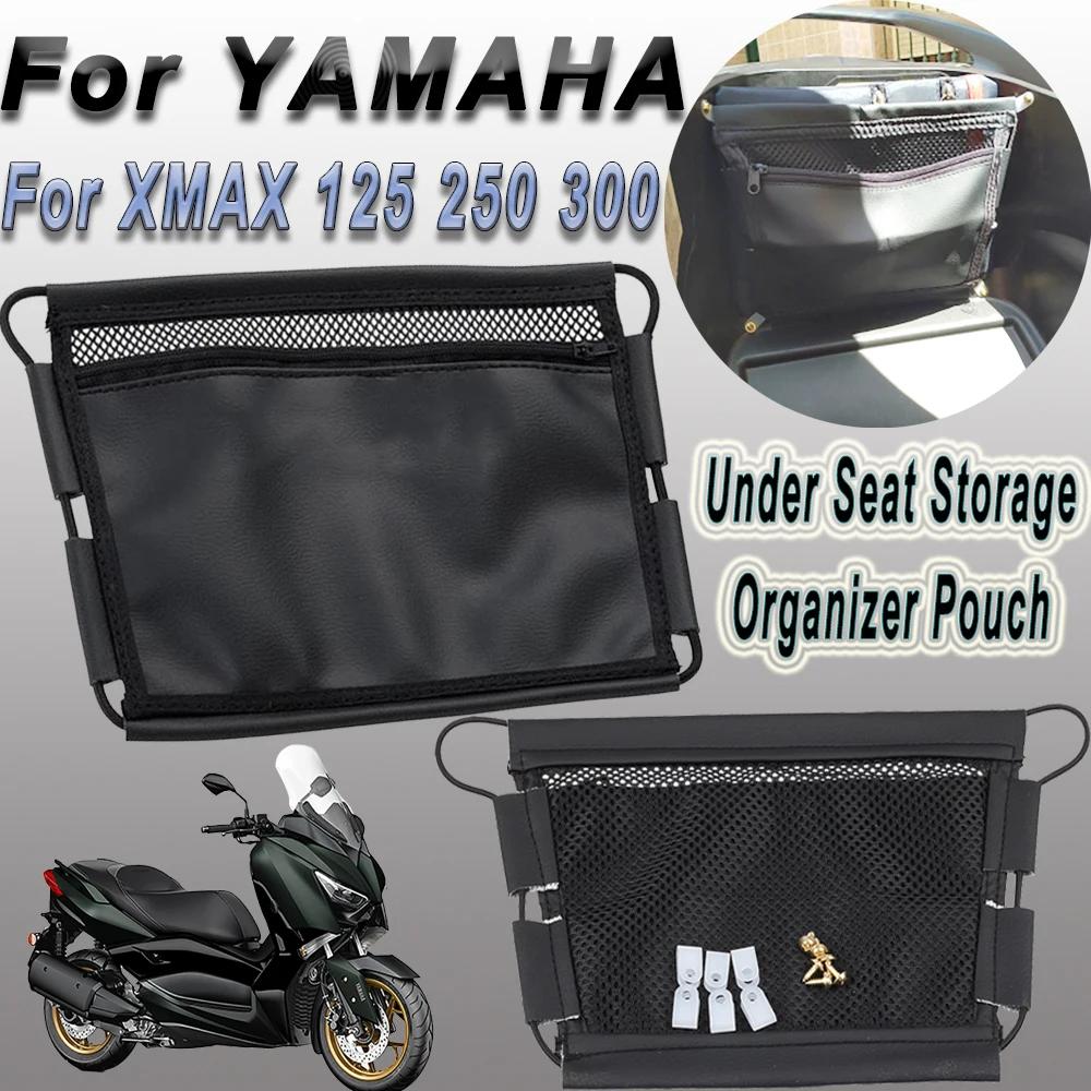YAMAHA XMAX125 XMAX250 XMAX300 XMAX 125 250 300 Motosiklet Parçaları Altında koltuk çantası saklama çantası çanta Alet çantası Organizatör Görüntü 0