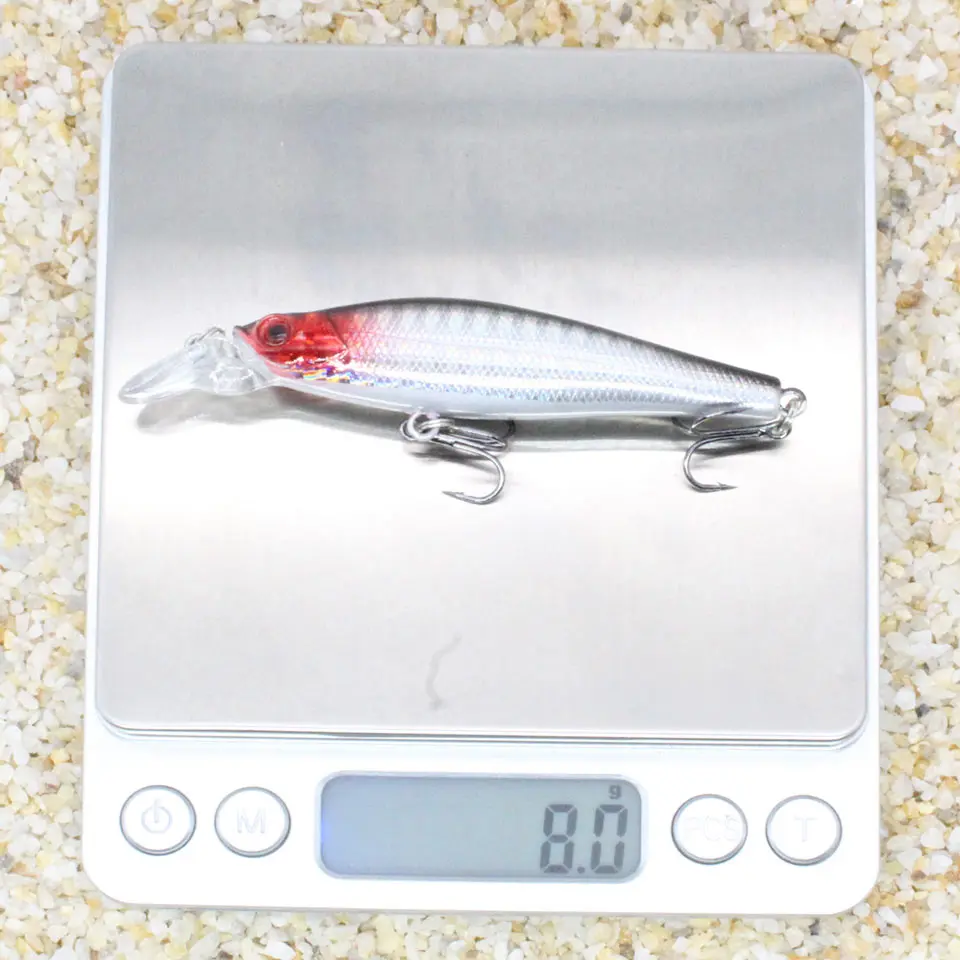 1 ADET 8.8 cm 8g Balıkçılık Cazibesi Kaliteli Minnow Cazibesi 3D Gözler Plastik Sert Yem Pesca Yapay Jig Wobblers Crankbait Balıkçılık Yem Görüntü 4