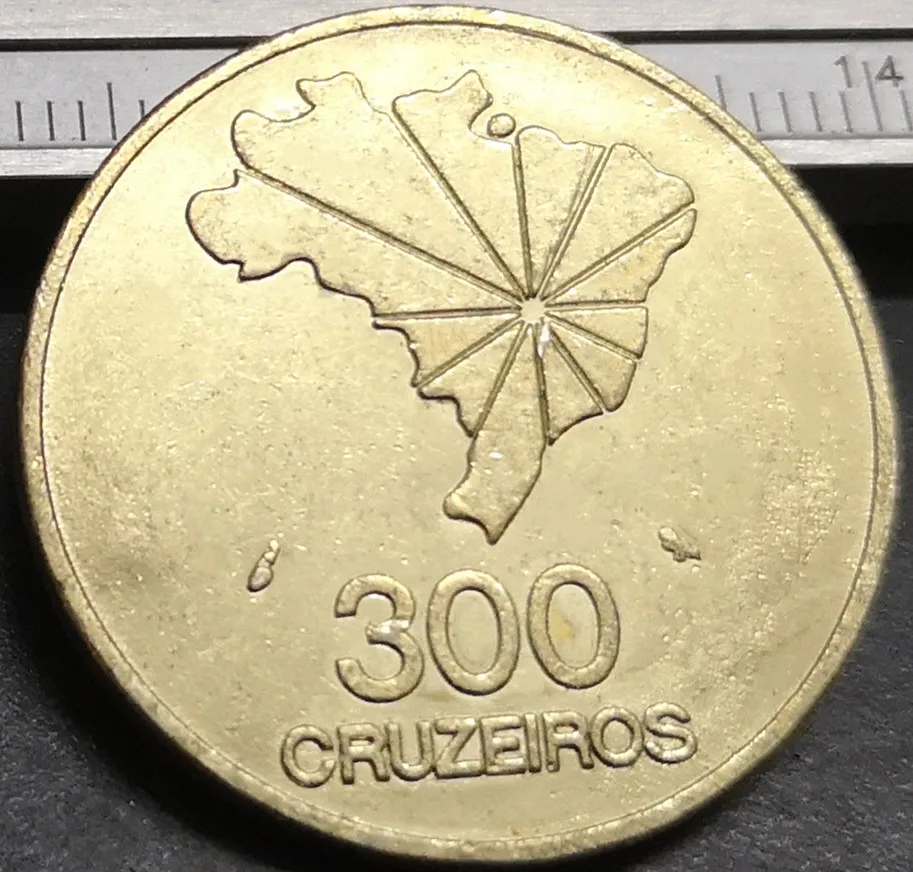 1972 Brezilya 22 K Altın Kaplama Kopya para Görüntü 1