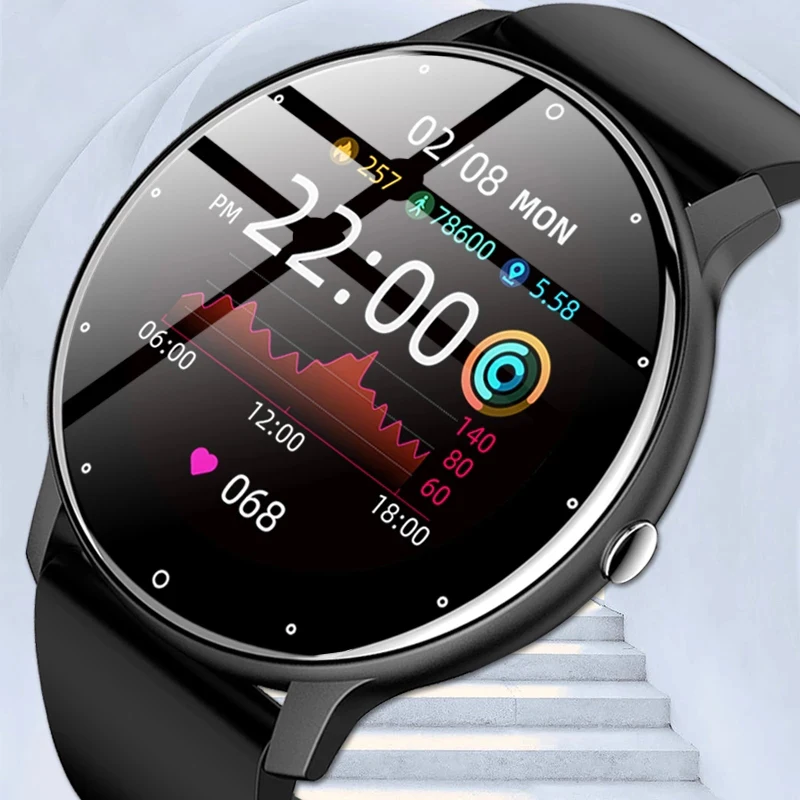 2022 Yeni Moda akıllı saat Erkekler Spor Bilezik Kalp Hızı Kan Basıncı İzleme Spor İzci Smartwatch Hediye Kadınlar için Görüntü 0