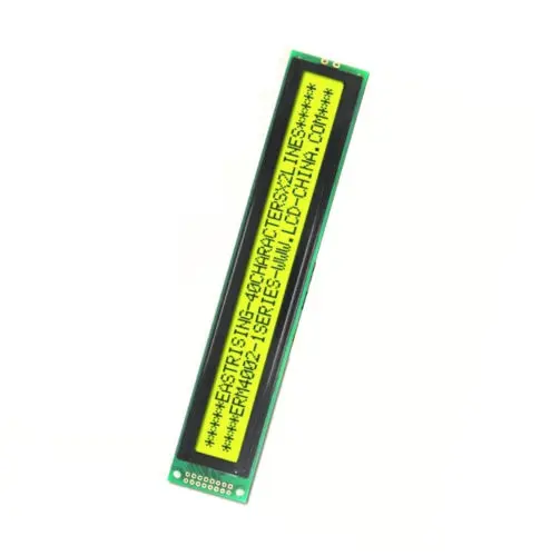 40x2 4002 Karakter Monokrom LCD Ekran Modülü HD44780 Sarı Yeşil Görüntü 0