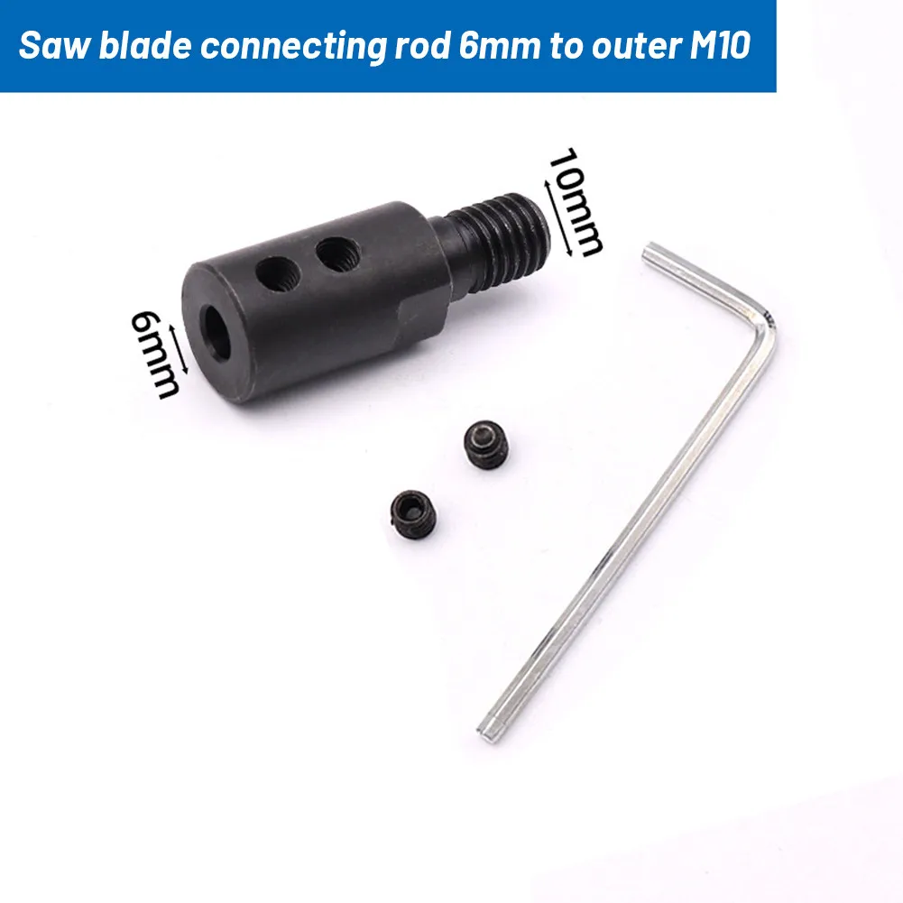 6mm Bağlantı Mili 8mm Burç Testere Bıçağı Bağlantı Mili Bağlantı Bağlantıları Testere Bıçağı İçin M10 Çelik Marka Yeni Görüntü 2
