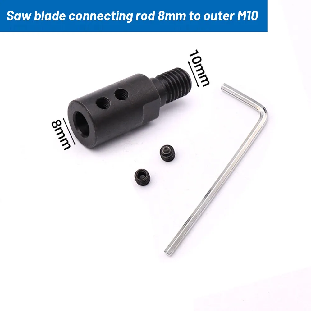 6mm Bağlantı Mili 8mm Burç Testere Bıçağı Bağlantı Mili Bağlantı Bağlantıları Testere Bıçağı İçin M10 Çelik Marka Yeni Görüntü 3