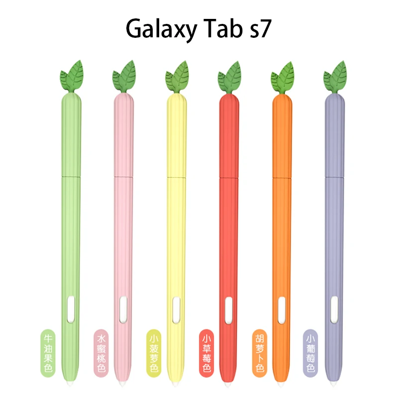 Samsung Galaxy Tab için S7 S6 Lite kalem Kutusu Kapak Renkli Tablet Tab S7 s8 S Kalem Çantası kaymaz Koruma Silikon Kol Görüntü 0