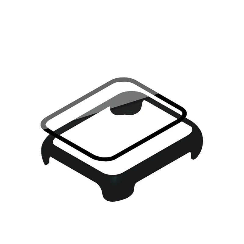 Temperli Cam Tek parça Kabuk Ekran Koruyucu Kılıf İzle Tampon Kapak koruyucu film için Oppo İzle 2 42 / 46mm Smartwatch Görüntü 1