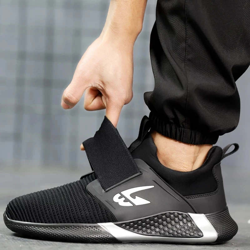 XPUHGM Yeni Erkekler İş Sneakers güvenlik ayakkabıları Erkekler iş çizmeleri Anti-delinme güvenlik ayakkabıları Adam Çelik Burunlu Ayakkabı Hafif erkek ayakkabısı Görüntü 4