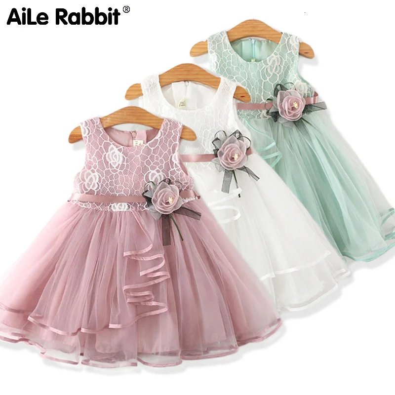 Yeni Çocuk Giysileri Kızlar İçin Elbiseler Moda düğün elbisesi Kız Prenses Elbise çocuk giyim Parti Yıldız Elbise Görüntü 1