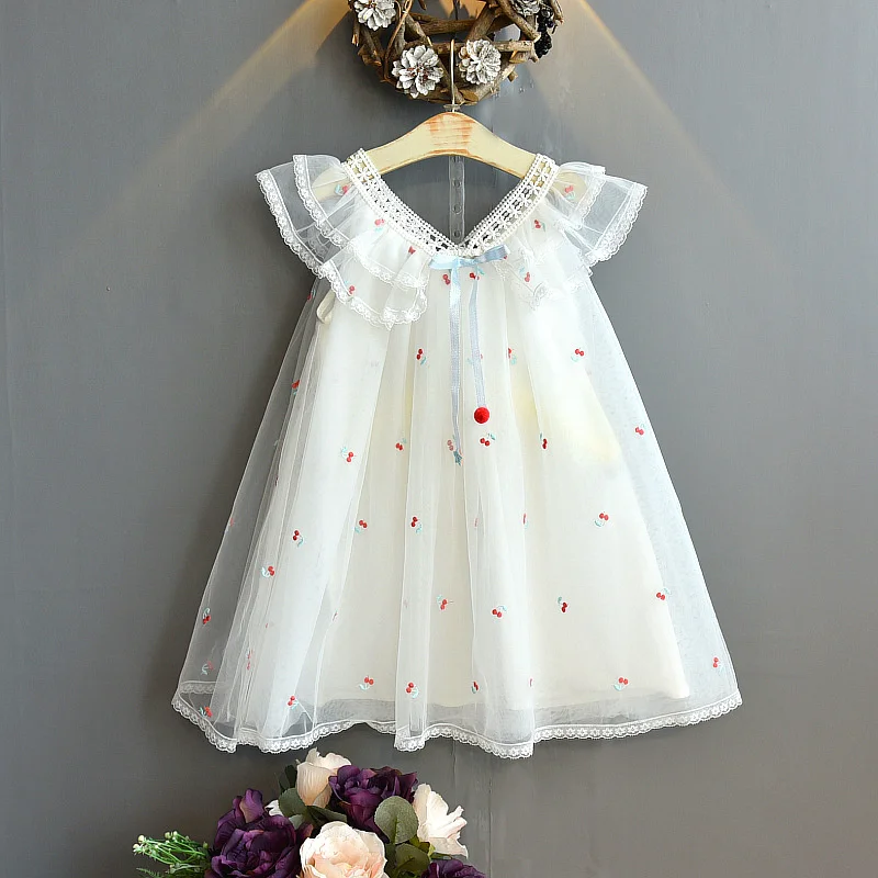 Yeni Çocuk Giysileri Kızlar İçin Elbiseler Moda düğün elbisesi Kız Prenses Elbise çocuk giyim Parti Yıldız Elbise Görüntü 4